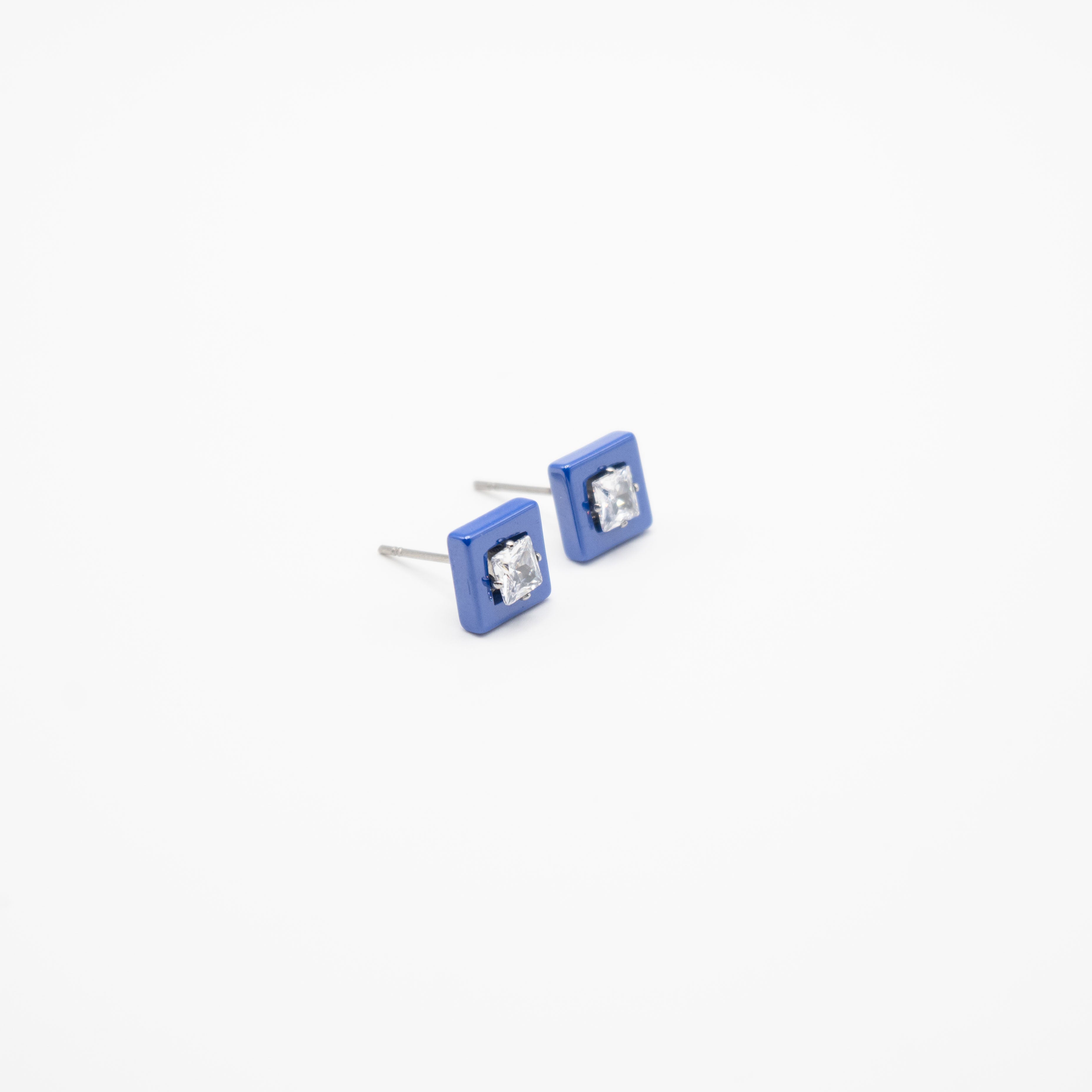 Aretes Cuadrados Con Circonia