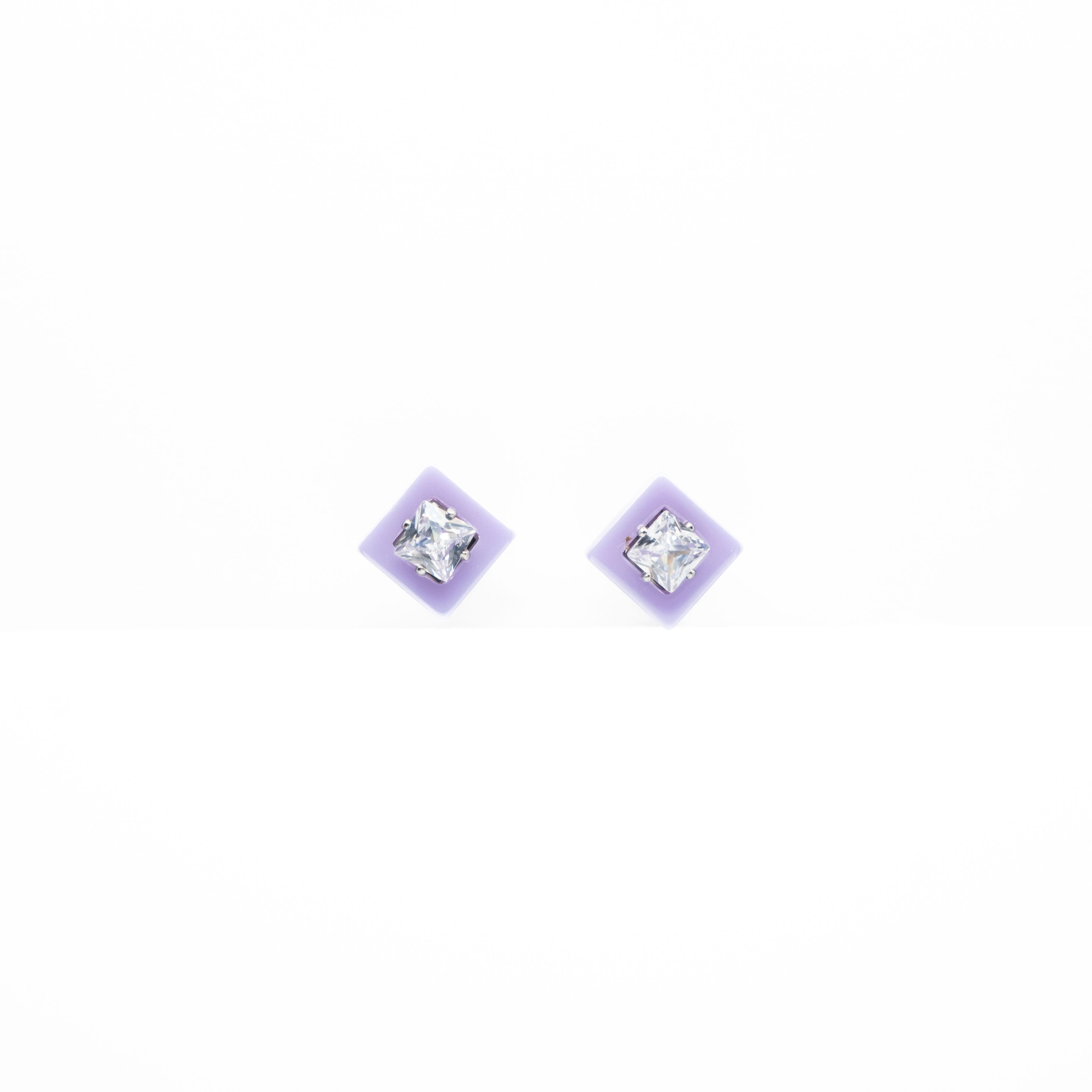 Aretes Cuadrados Con Circonia