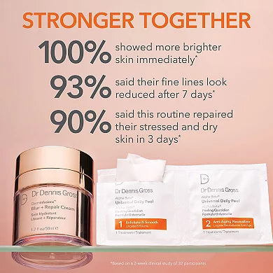 Dr. Dennis Gross Skincare Mini DermInfusions Blur + Repair Cream con Ácido Hialurónico y Péptidos