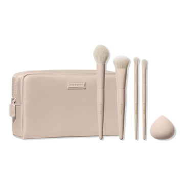 Morphe Oat Latte 5-Piece Face & Eye Brush Set