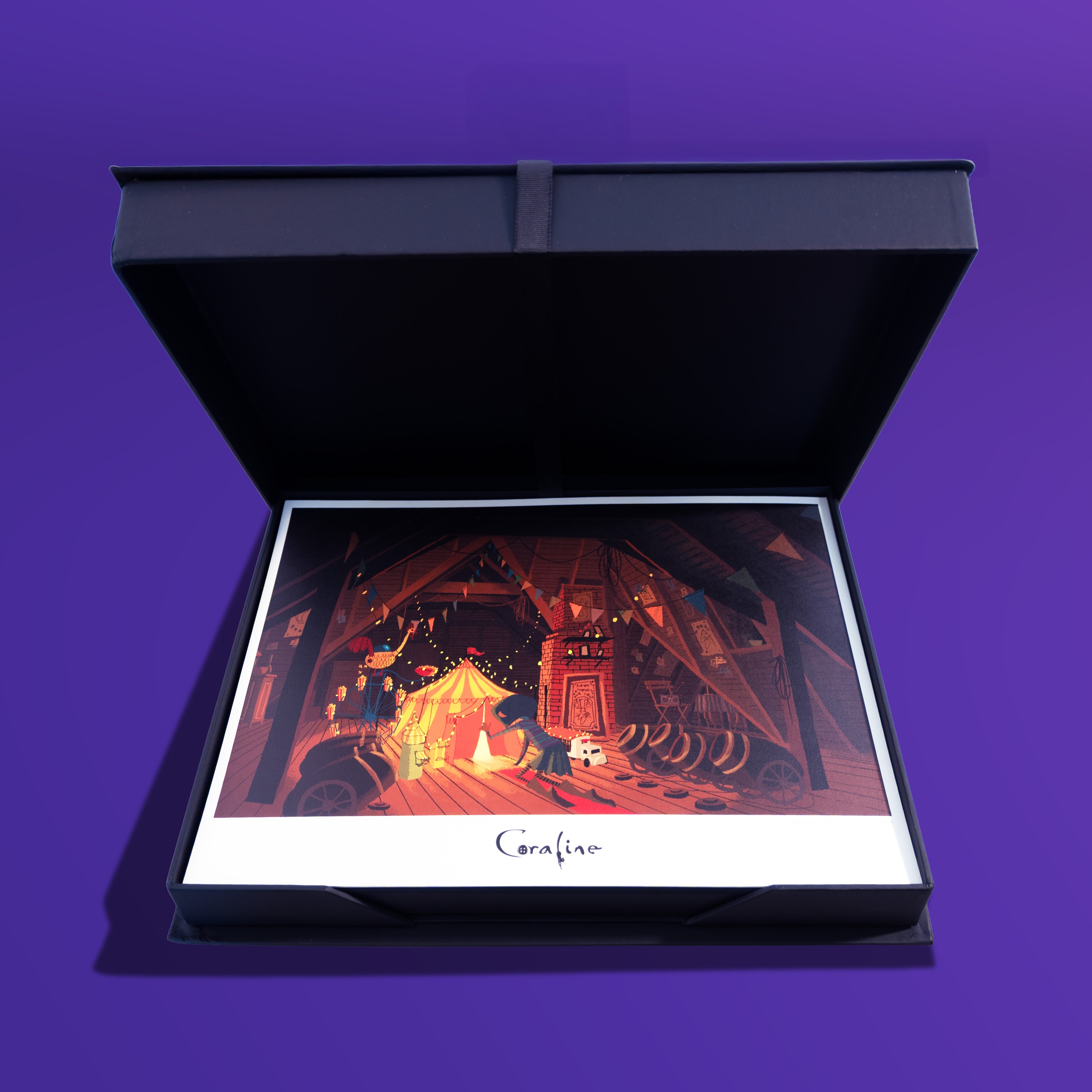 Coraline Caja Edición Limitada con 4 Prints Glicée de LAIKA Live San Diego