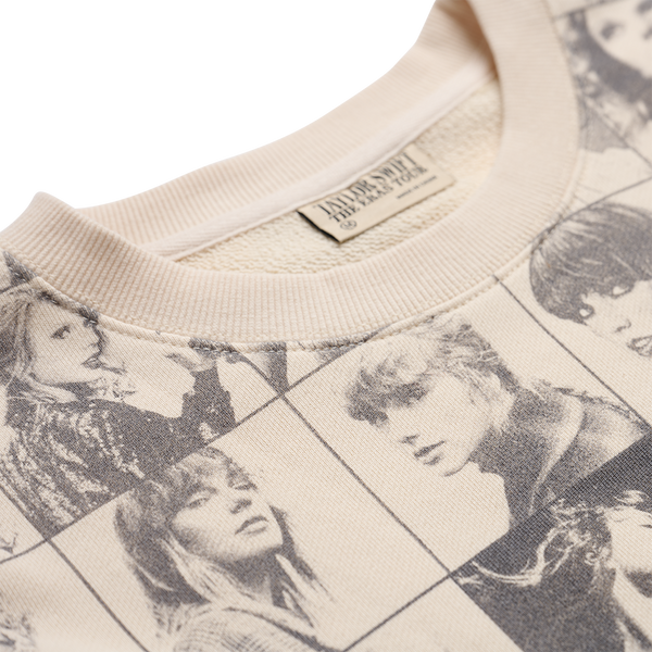 TAYLOR SWIFT THE ERAS TOUR CROPPED BEIGE PULLOVER