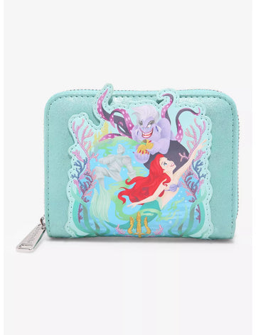 La Sirenita Cartera Glitter Retrato Ariel Ursula