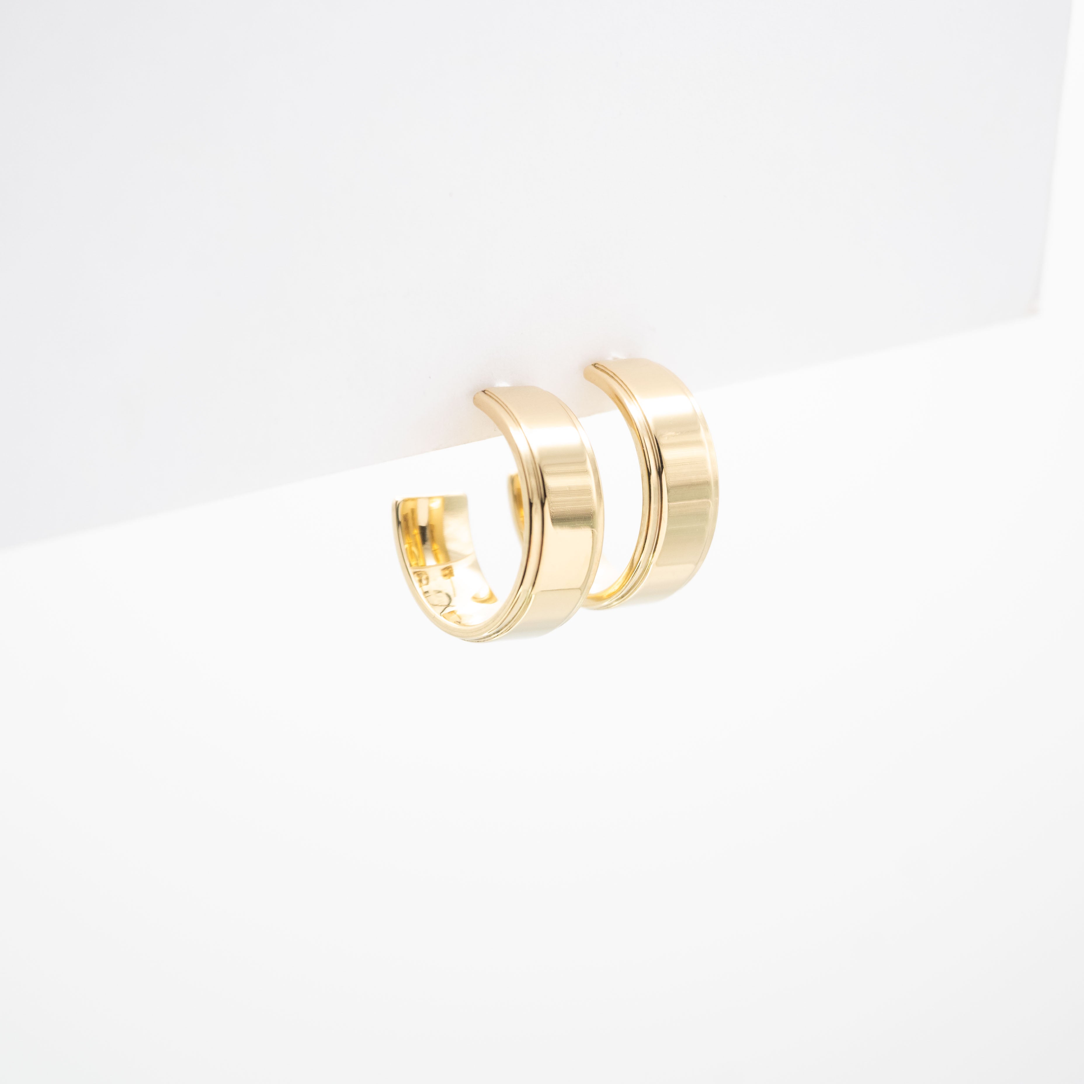Aretes De Argolla Anchos