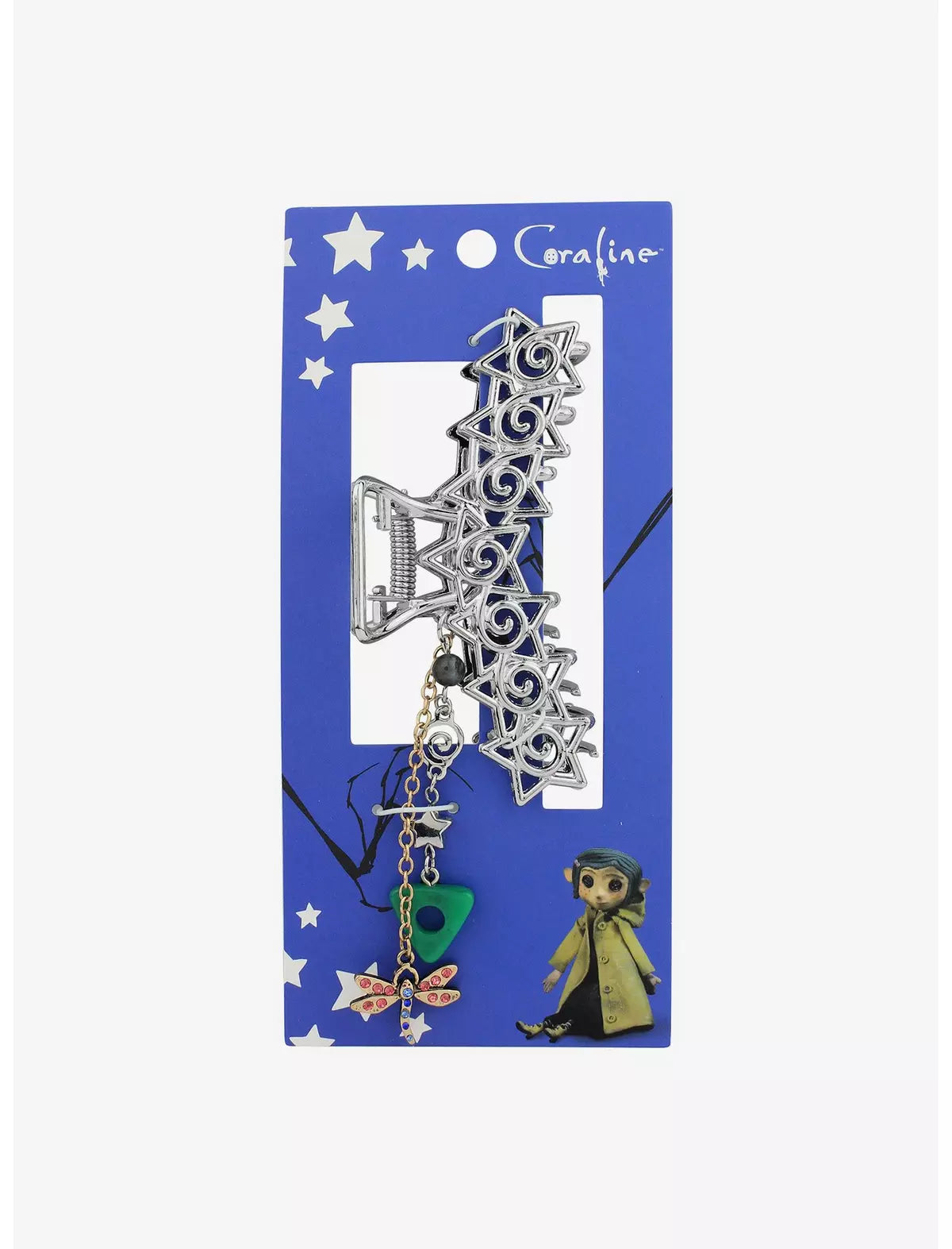 Coraline Broche Cabello Plateado