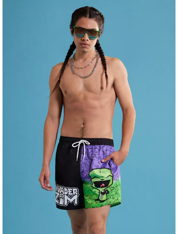 Invasor Zim Traje De Baño Shorts