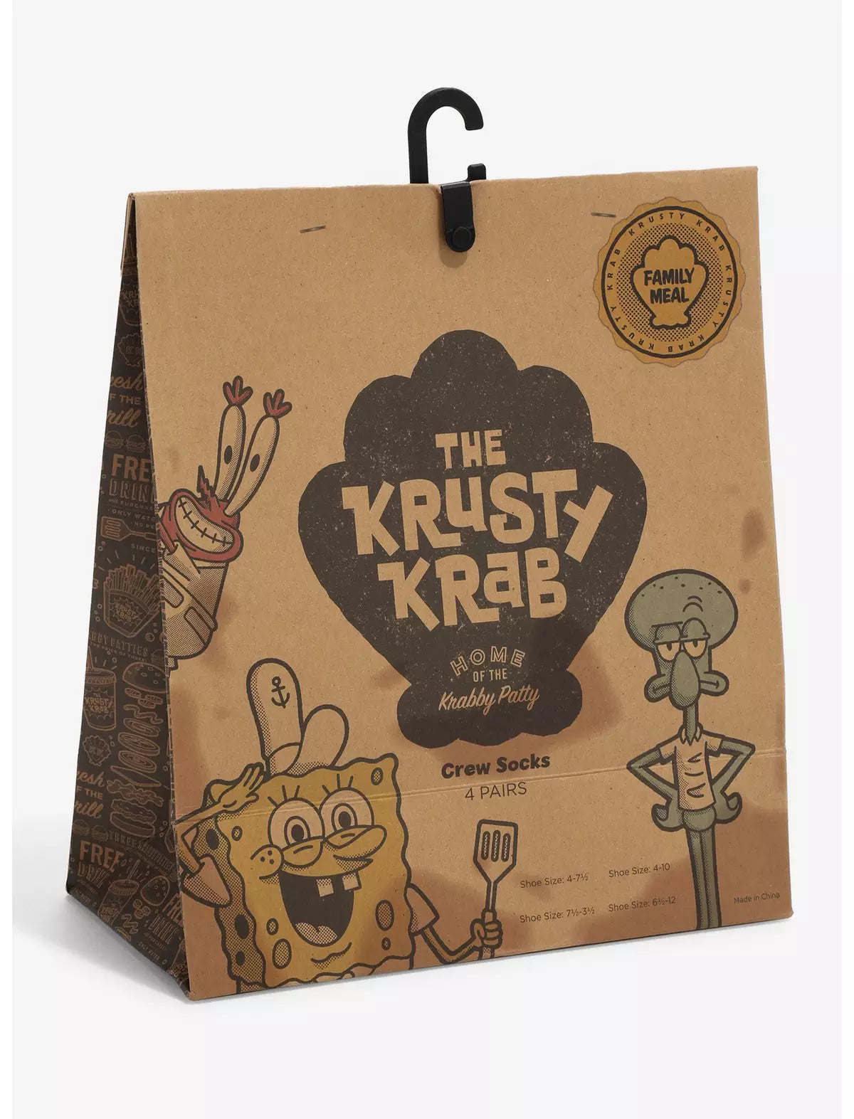 Bob Esponja Paquete Calcetines En Familia