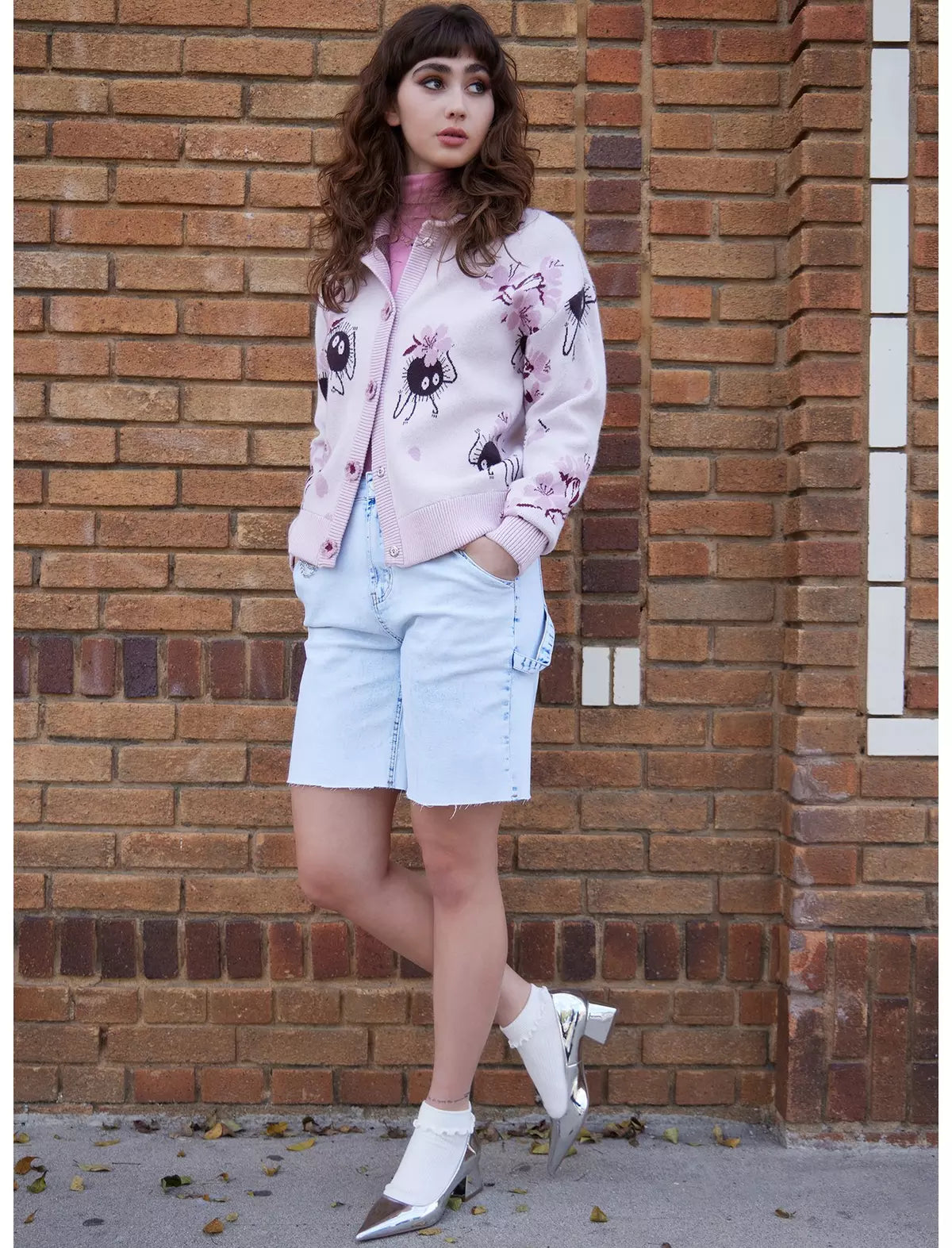 Studio Ghibli Spirited Away Soot Sprite Sakura Cardigan Sueter