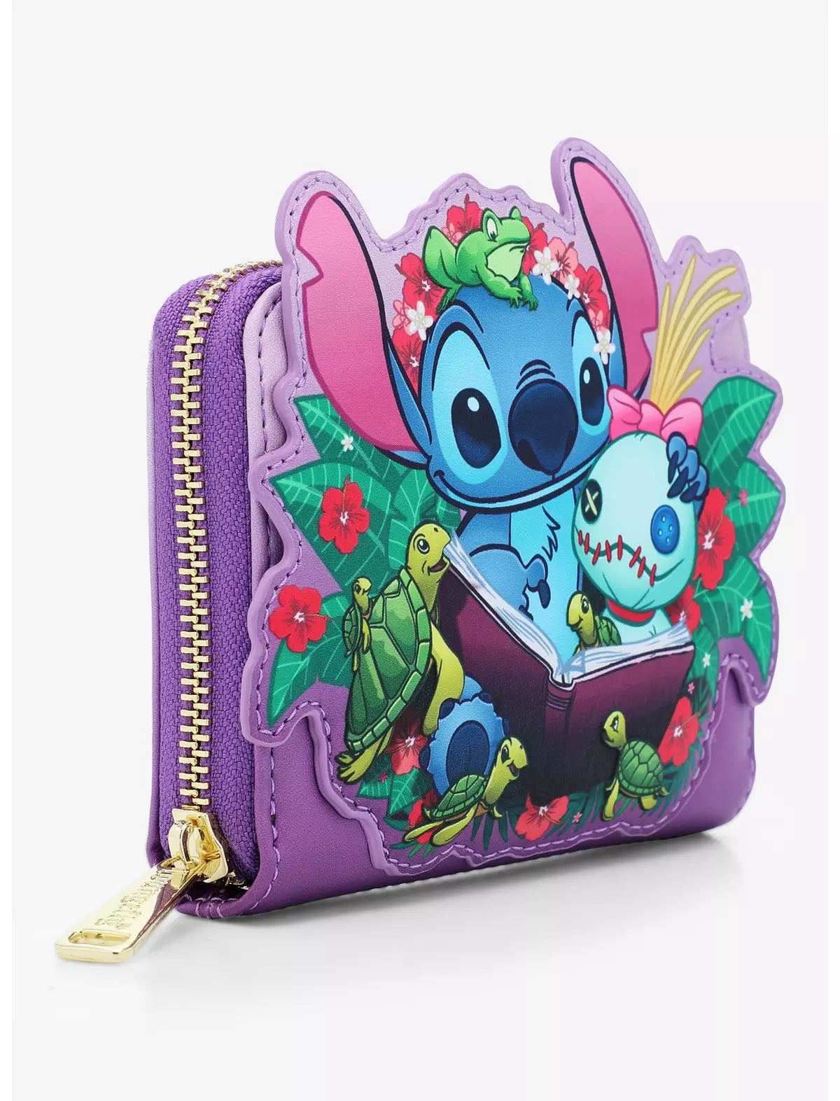 Stitch Cartera Floral Leyendo