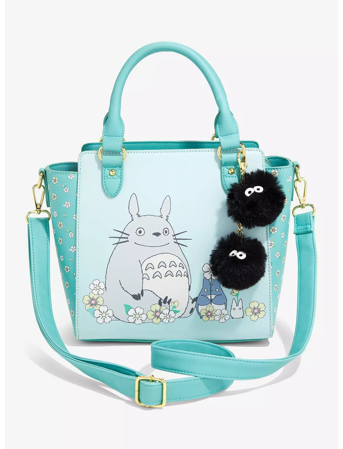 Studio Ghibli My Neighbor Totoro Soot Sprite Fuzzy Charm Bolsa Satchel
