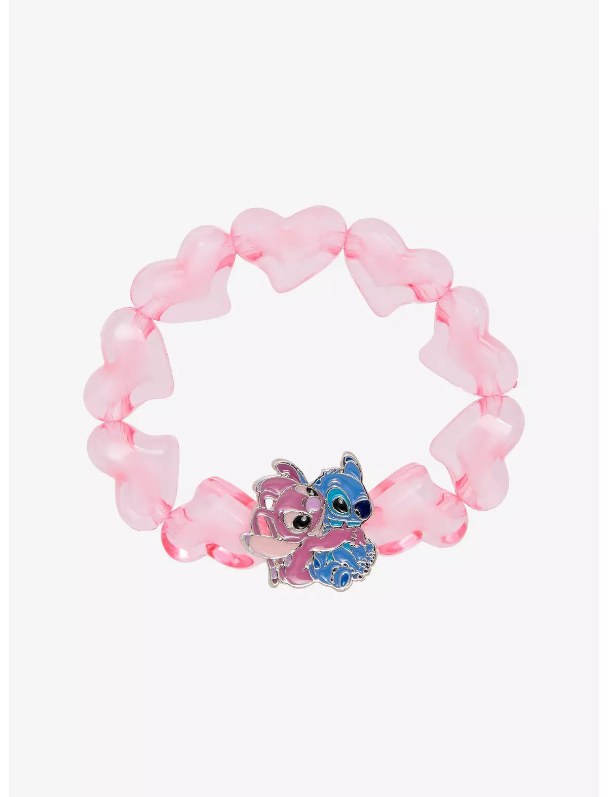 Disney Stitch & Angel Corazon Brazalete Chunky