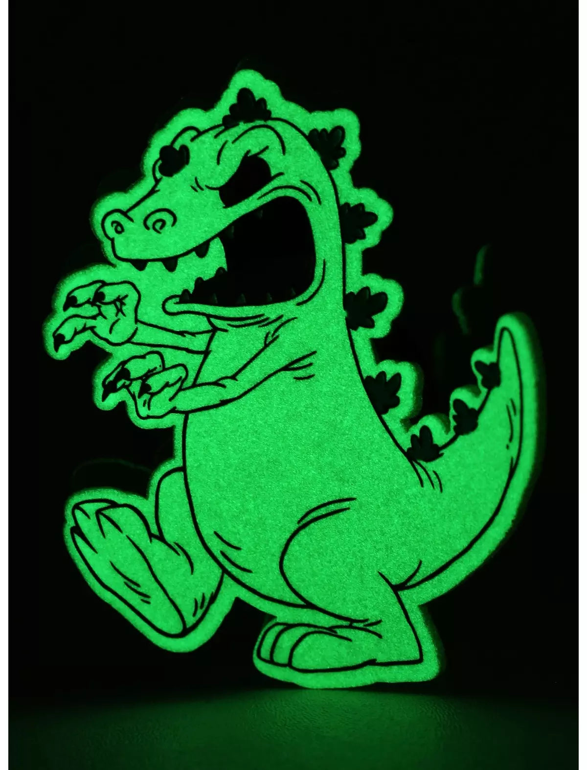 Nickelodeon Reptar Broche Cabello Brilla Obscuridad