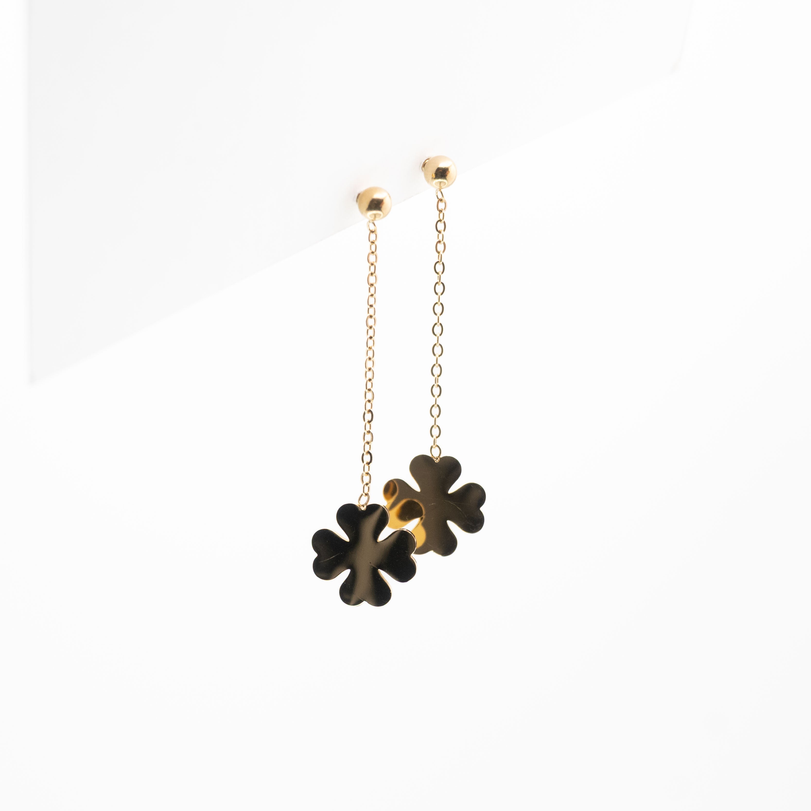 Aretes De Trébol Colgante