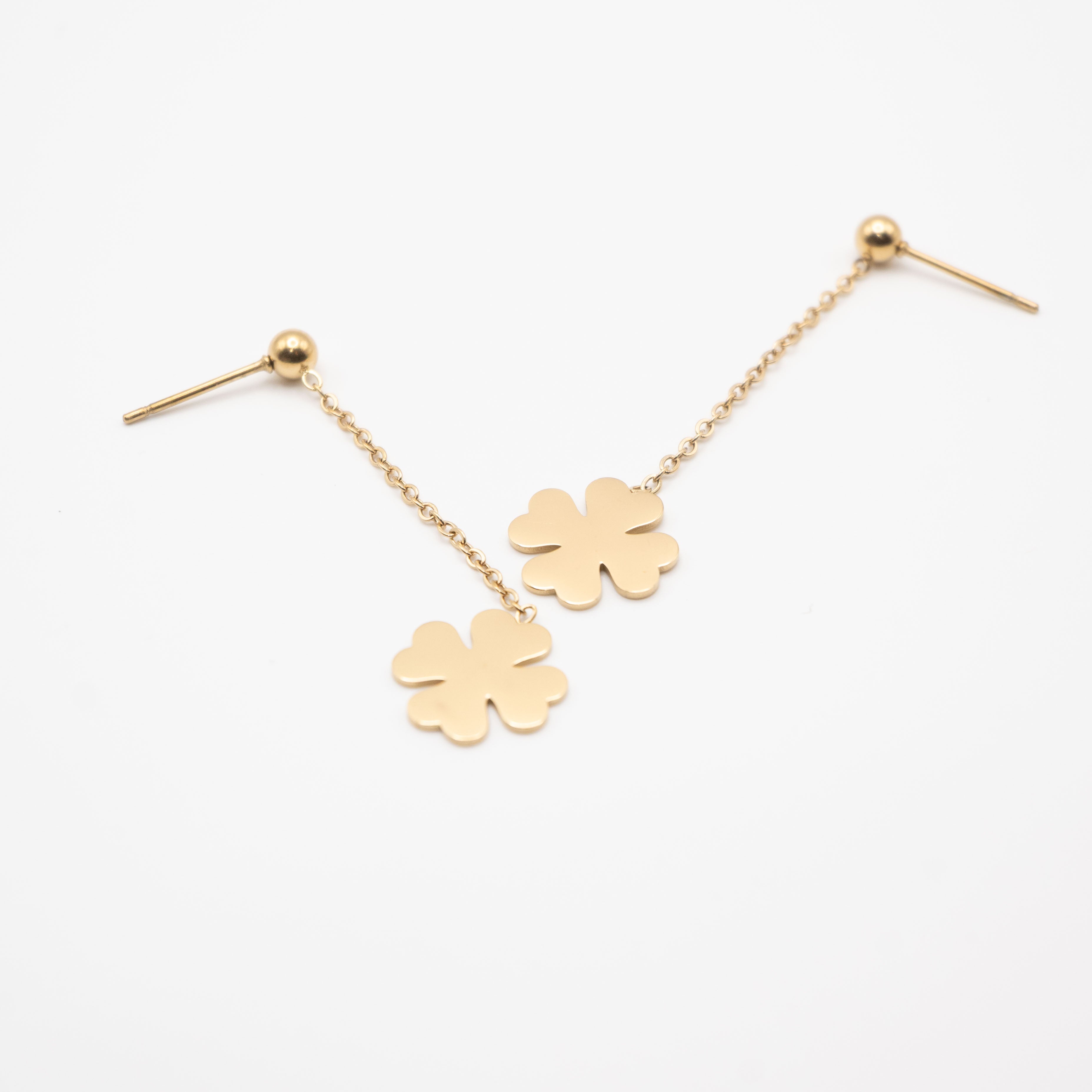 Aretes De Trébol Colgante