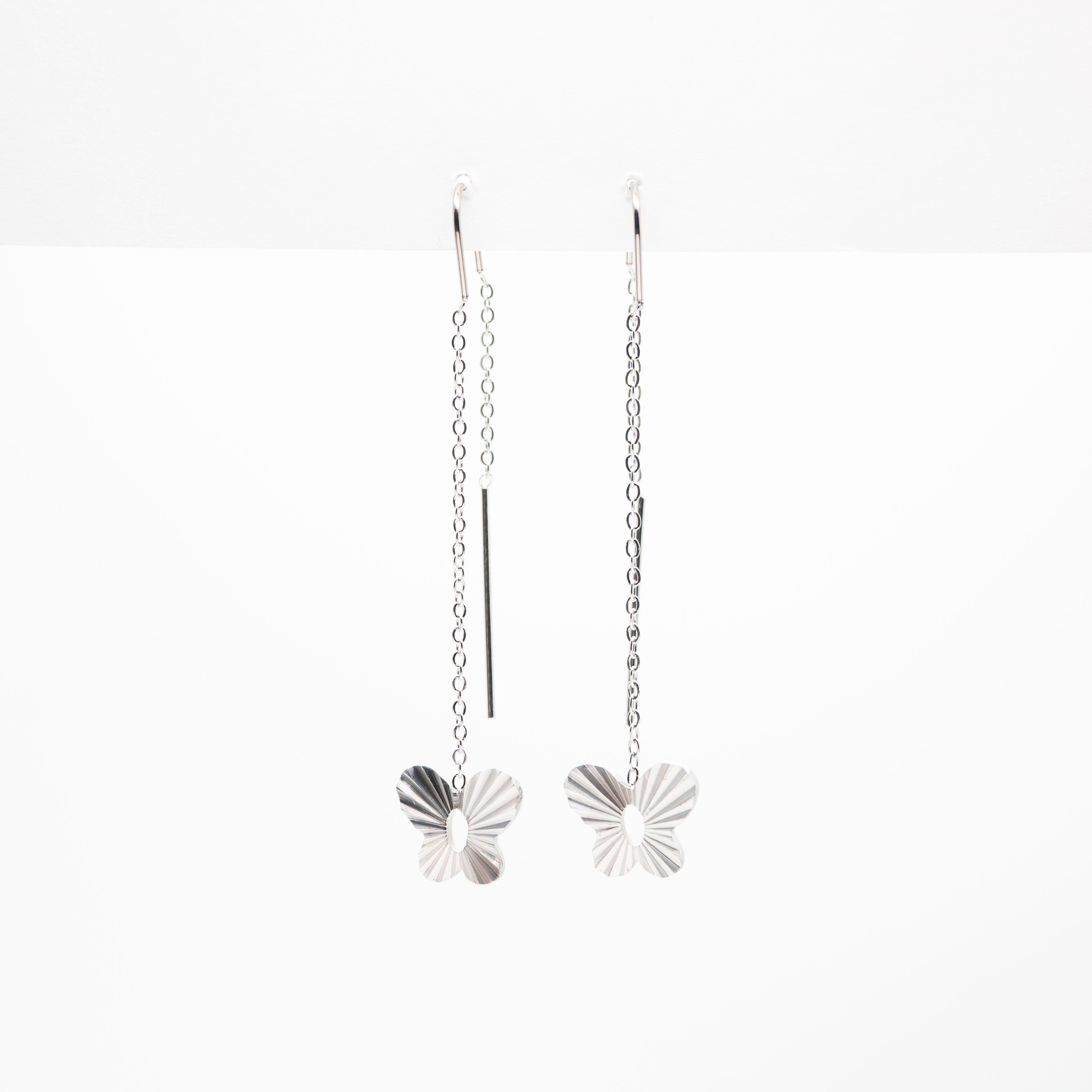 Aretes De Mariposa Colgante