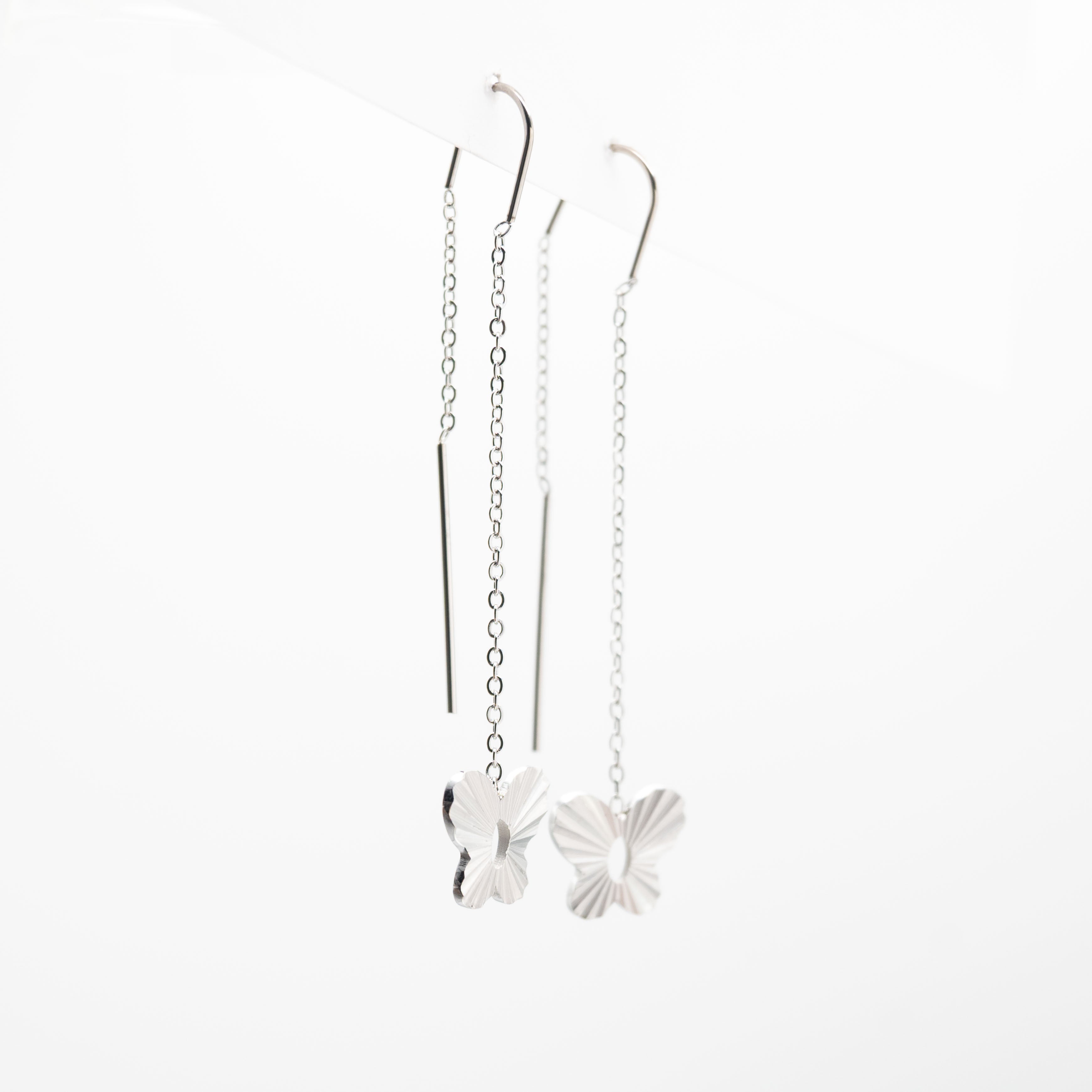 Aretes De Mariposa Colgante