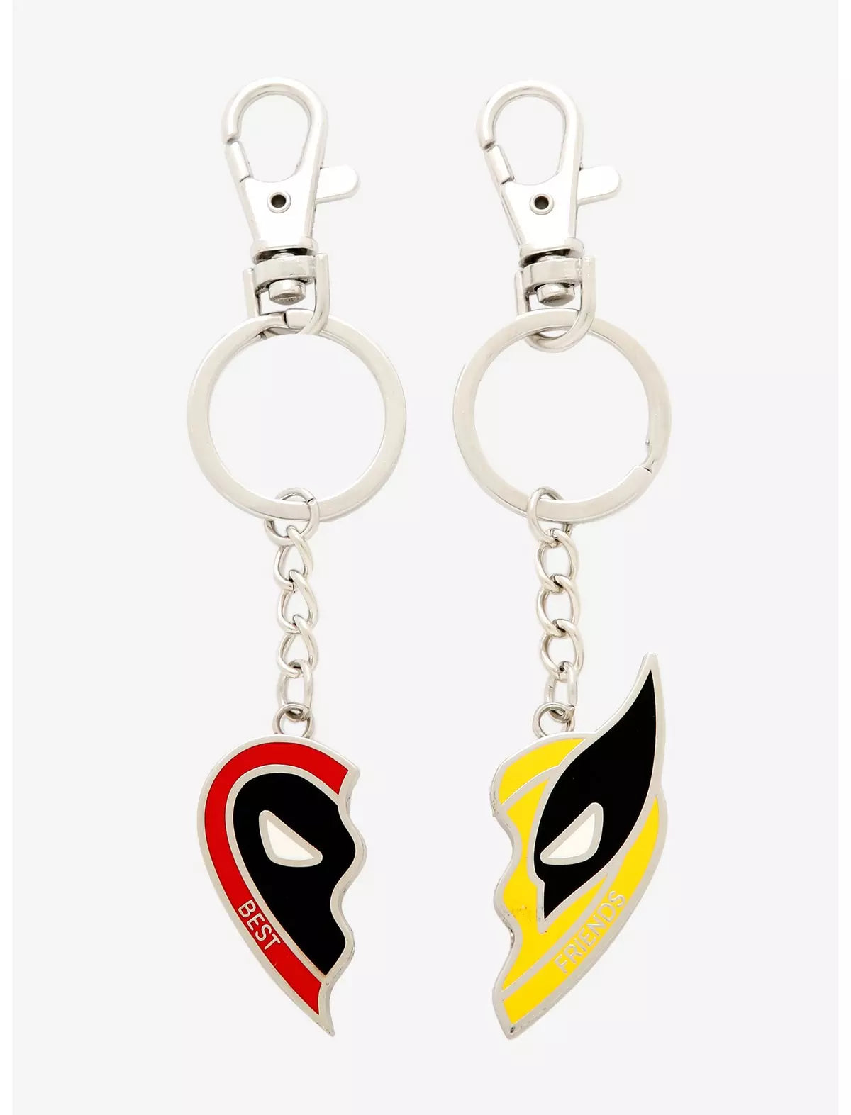 Marvel Deadpool & Wolverine Best Friends Heart Magnetic Llavero Mejores Amigos