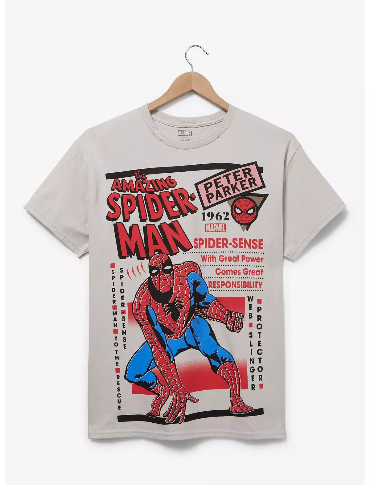 Marvel Spider-Man Retro Comic Cover T-Shirt Hombre Araña Camisa