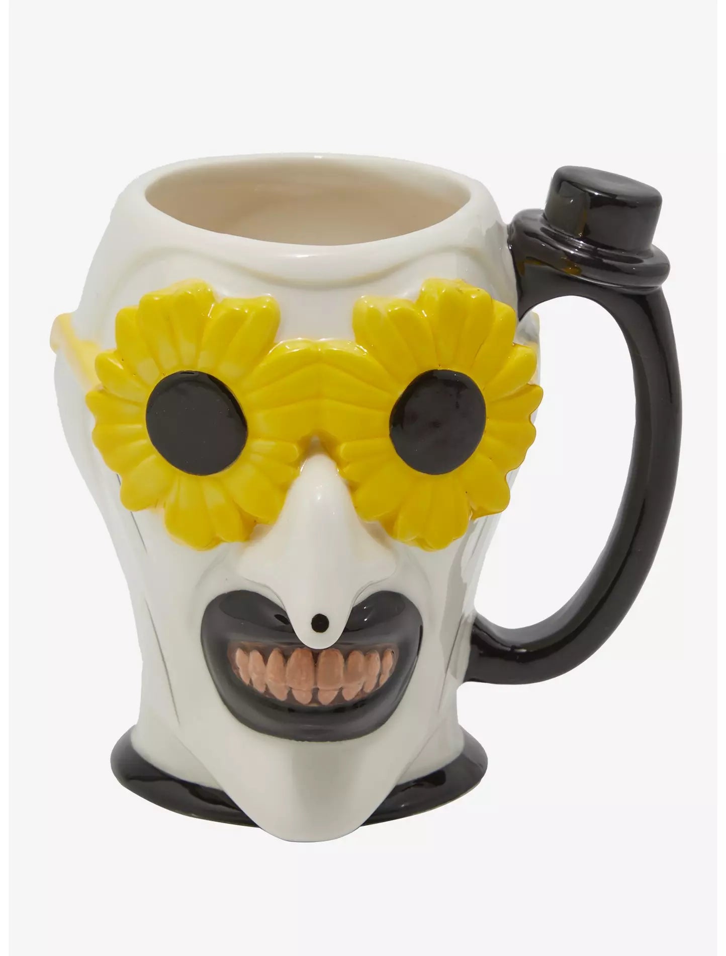 Taza Figurativa Terrifier Art The Clown con Gafas de Flores