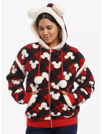 Mickey Mouse Sudadera Sherpa Hoodie