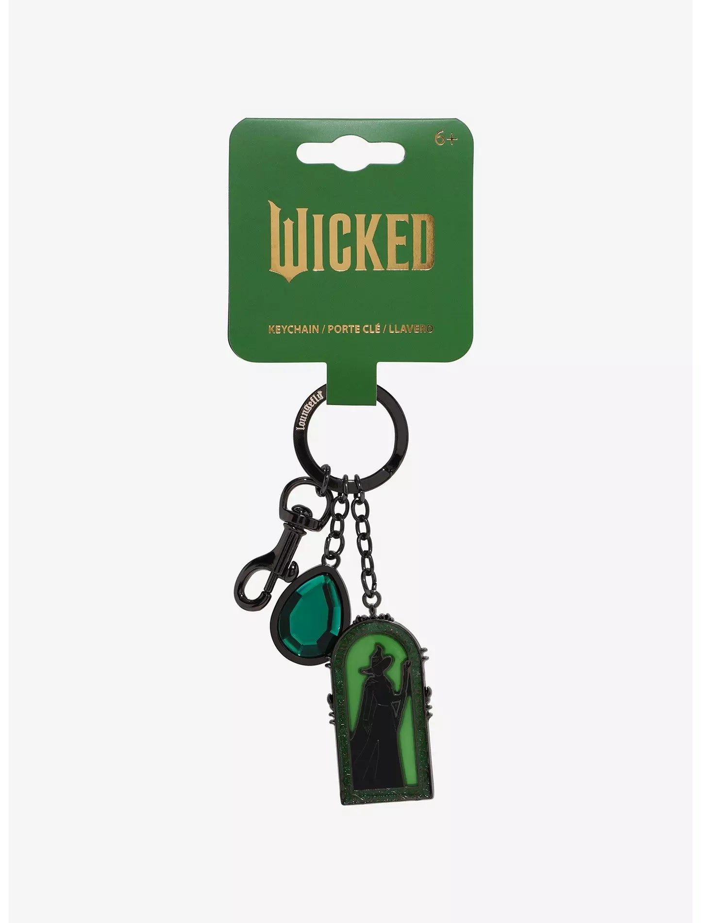 Loungefly Wicked Elphaba Retrato Llavero Multi-Charm