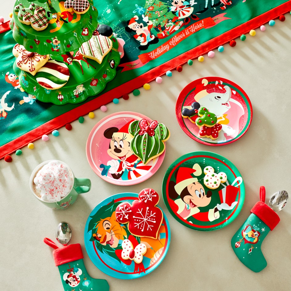 Disney Navidad Platos Navideños Personajes Set