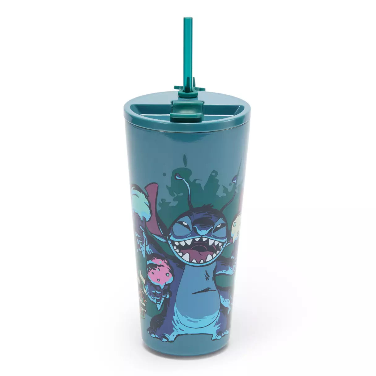 Stitch Termo De Agua Con Popote