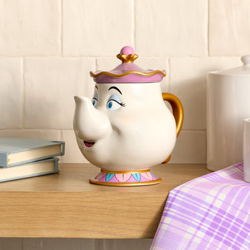 Taza Con Tapa Sra. Potts – La Bella y la Bestia