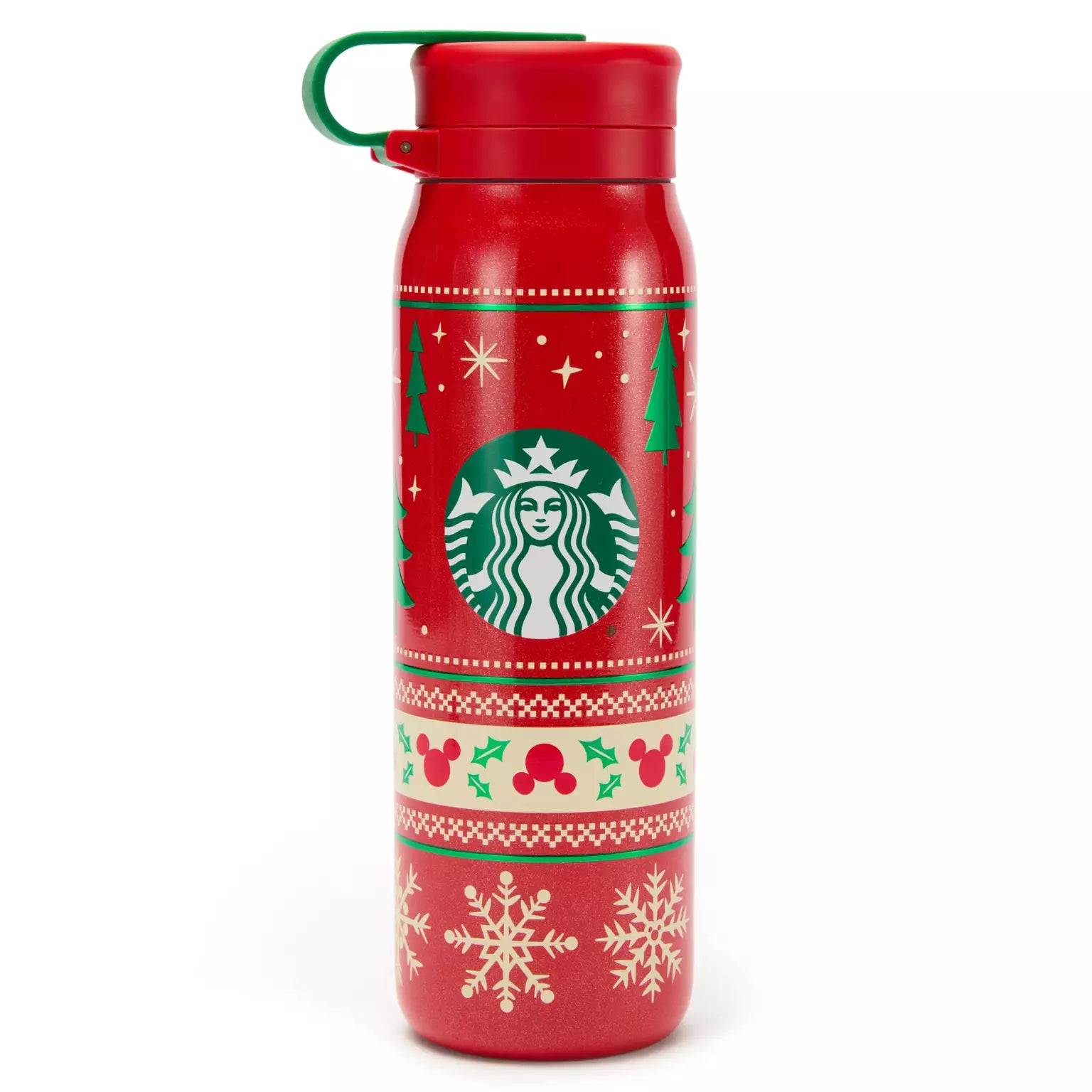 Botella de Agua de Acero Inoxidable Starbucks Holiday Fair Isle (20 oz)