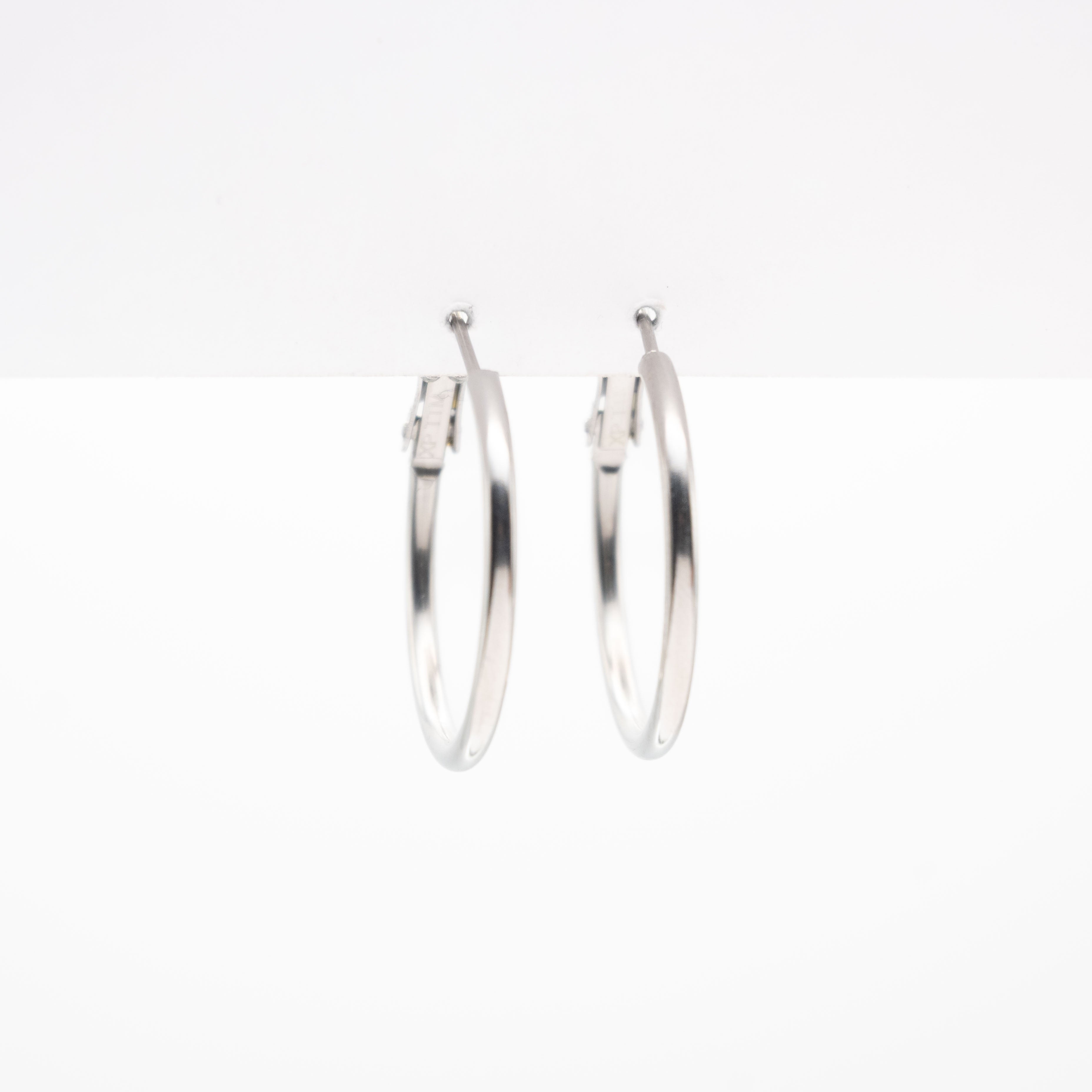 Aretes De Argolla Plateada