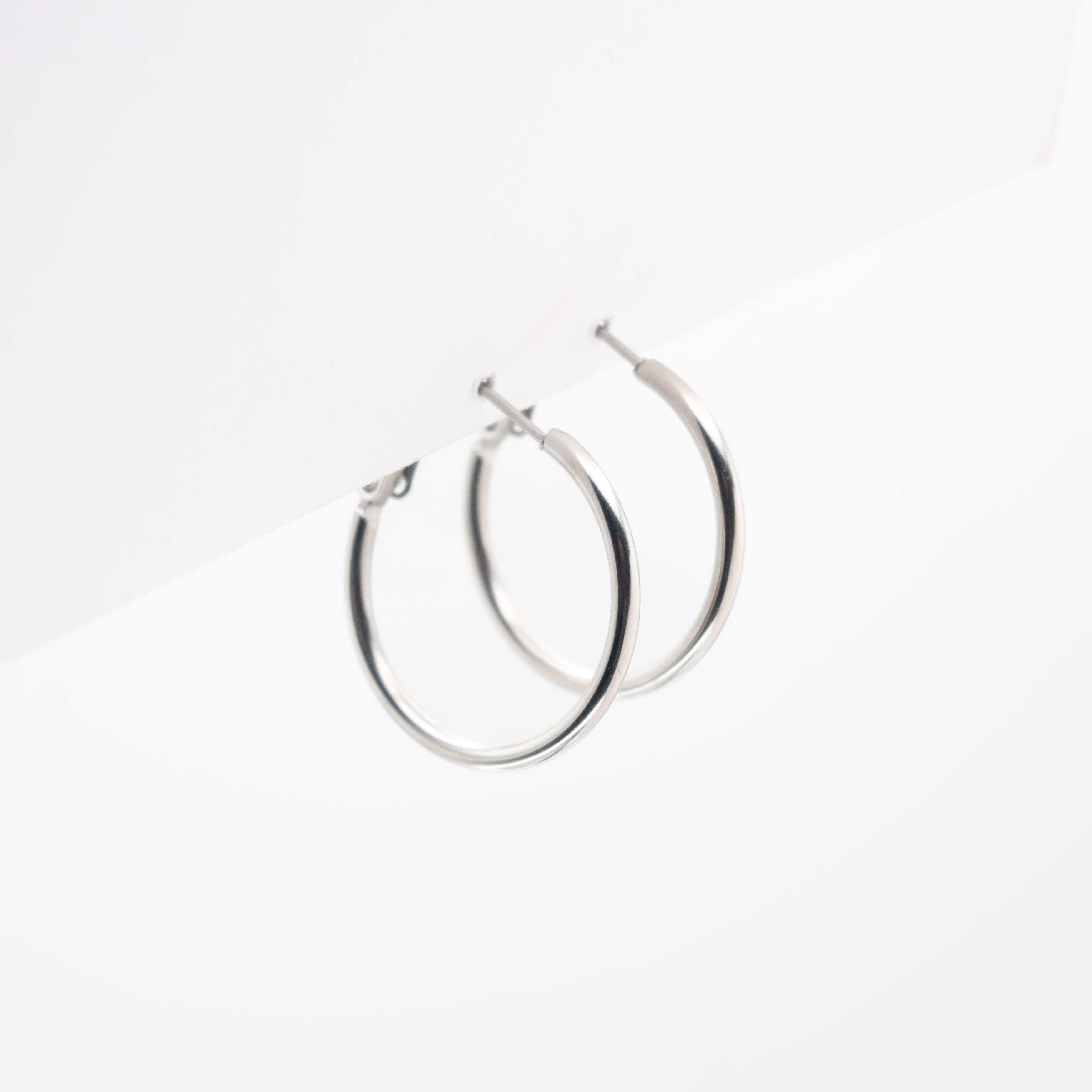 Aretes De Argolla Plateada