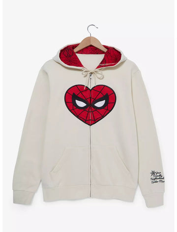 Spider Man Sudadera Hombre Araña Corazon Hoodie