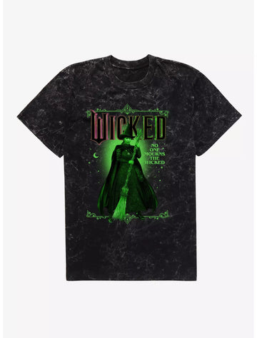 Wicked Elphaba No One Mourns The Wicked Camiseta Mineral Wash