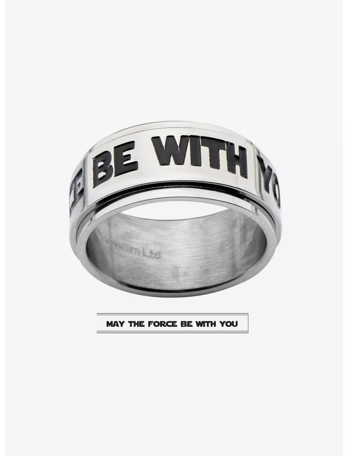 Star Wars May The Force Be With You Spinner Anillo