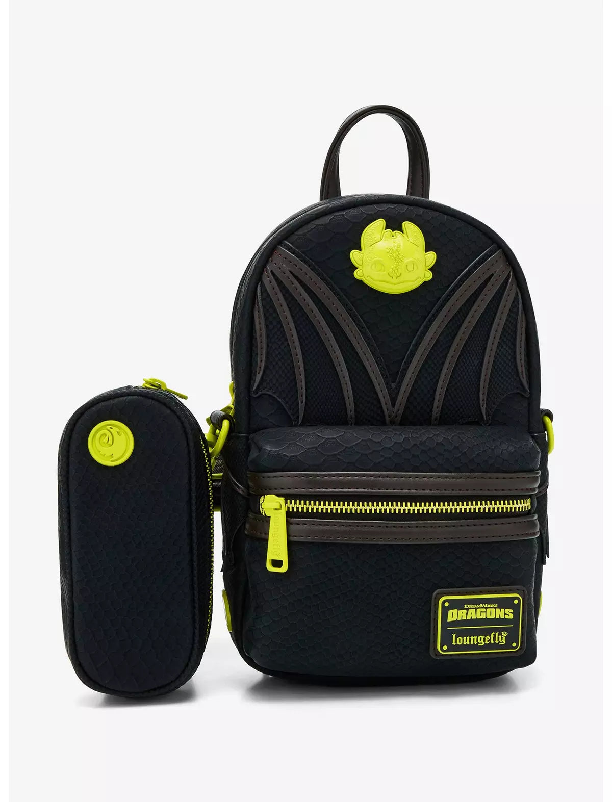 DreamWorks How To Train Your Dragon Toothless Neon Bolsa Crossbody Con Monedero