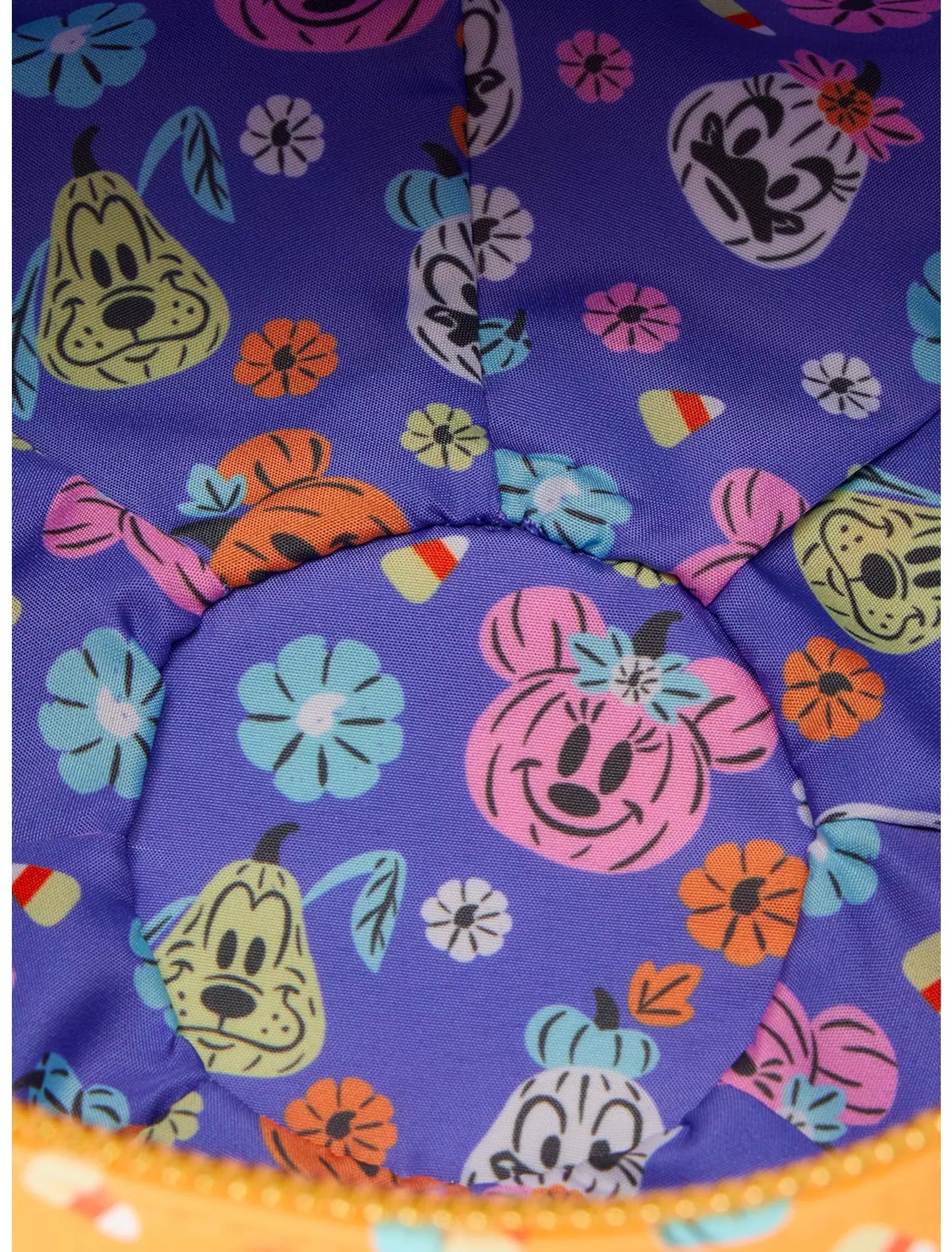 Bolso crossbody con forma de calabaza floral Disney Mickey Mouse Loungefly