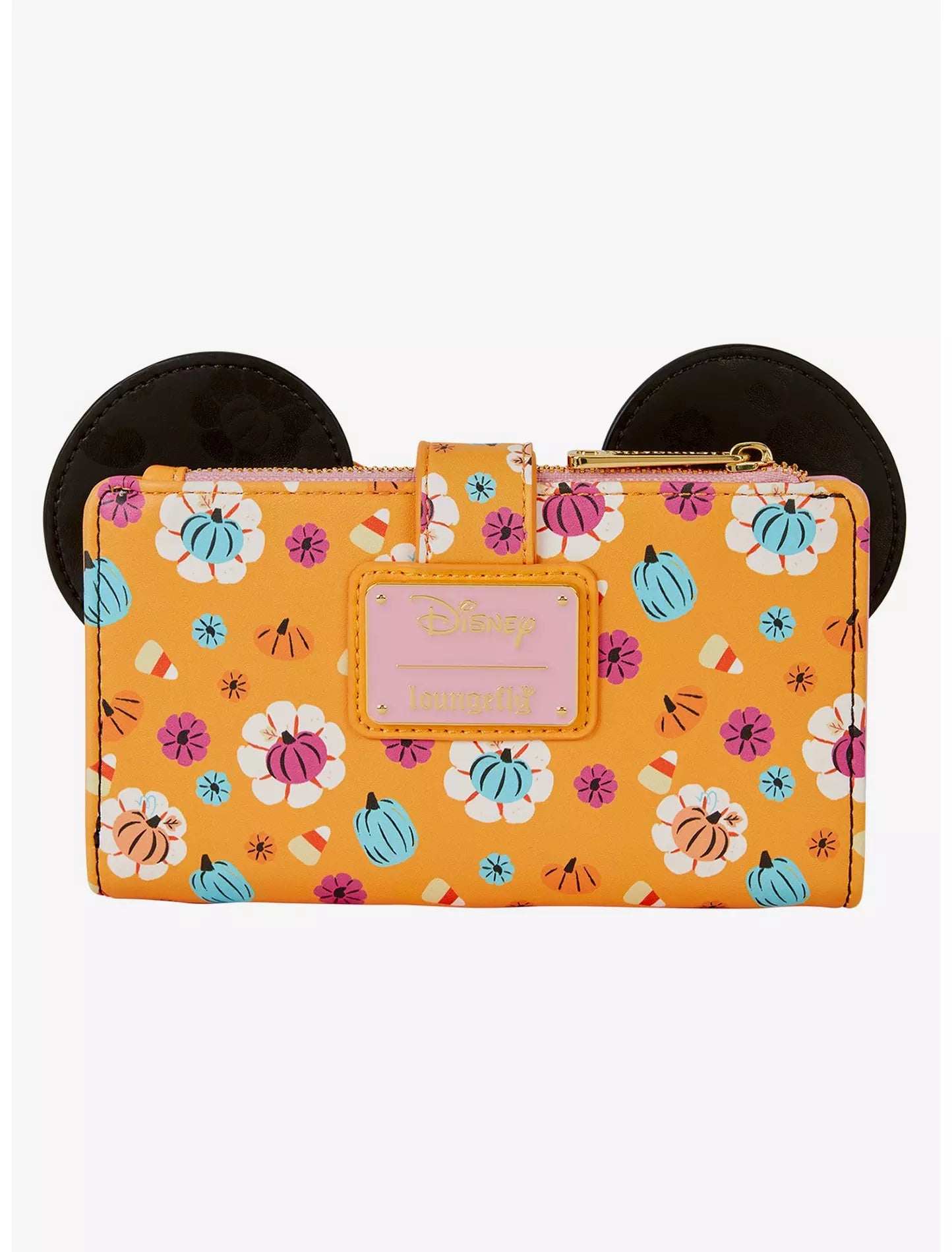 Cartera Loungefly Disney Minnie Mouse con calabaza y moño floral