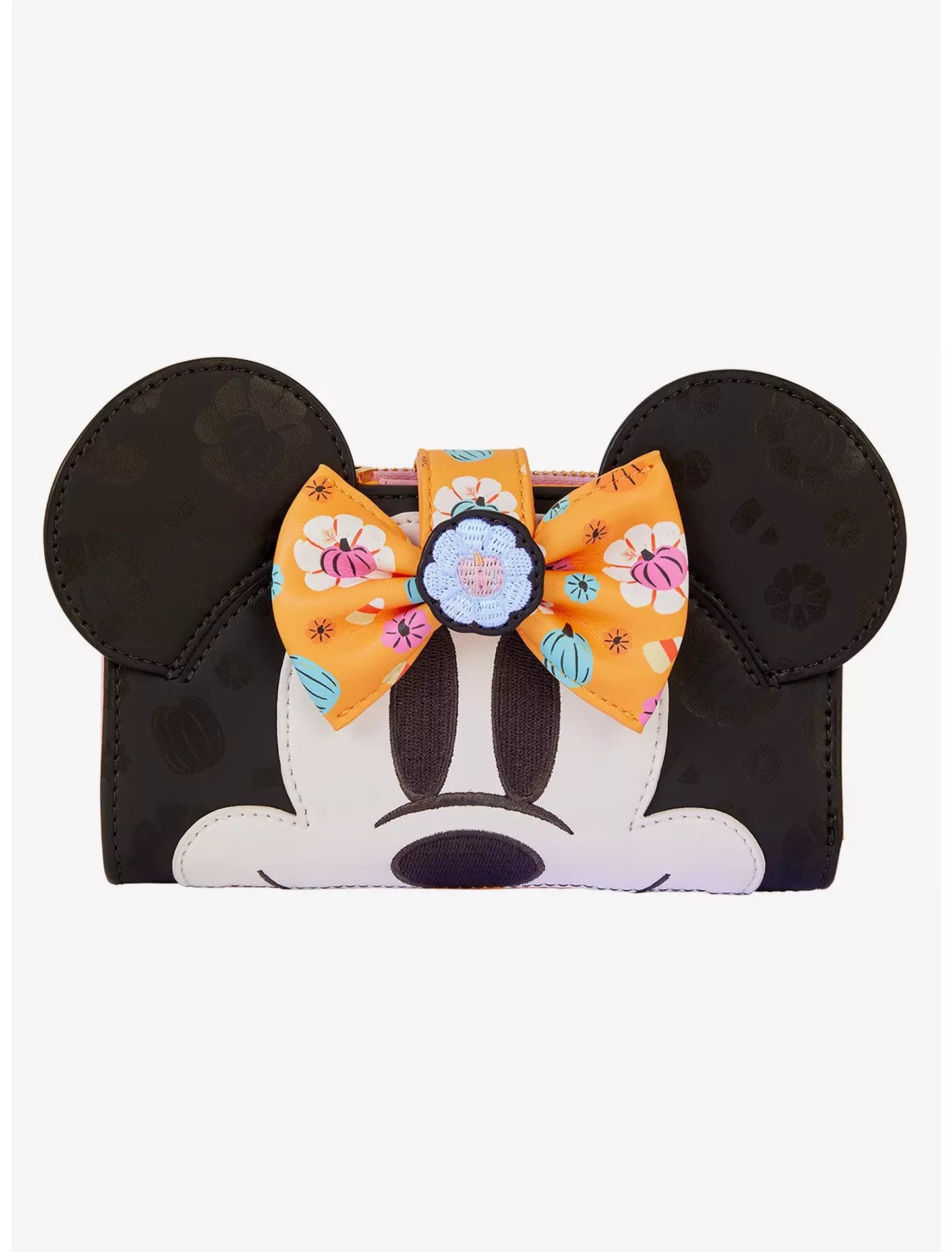 Cartera Loungefly Disney Minnie Mouse con calabaza y moño floral