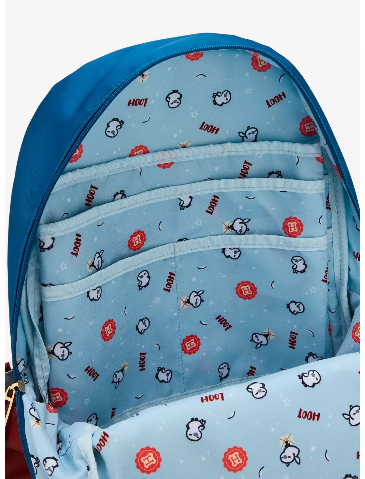 Harry Potter Hogwarts Multi-Pocket Mochila Con Hedwig Peluche