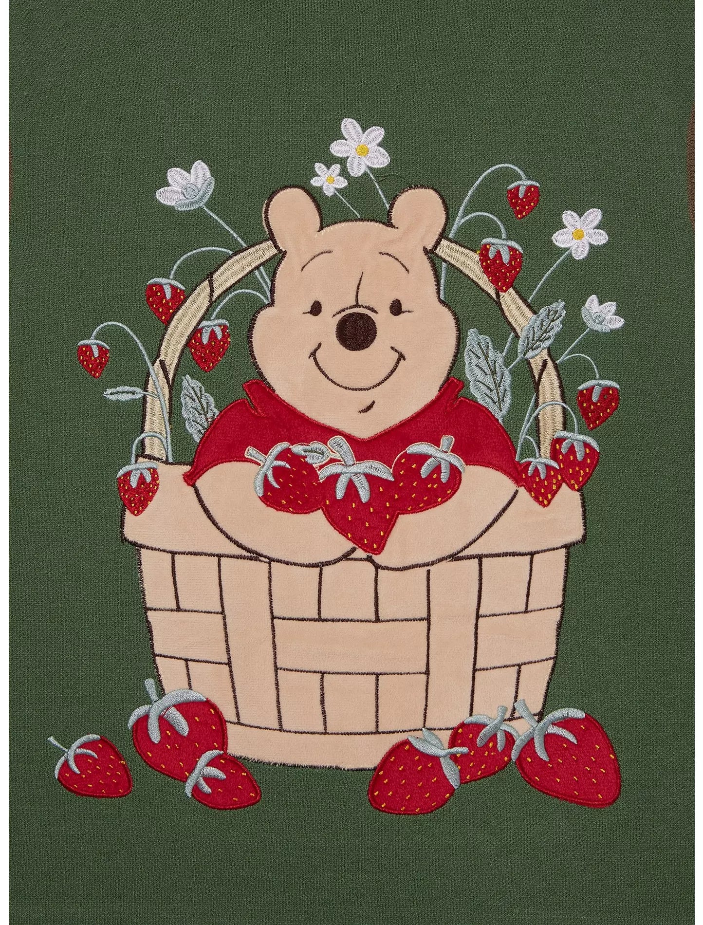 Chaleco Suéter Winnie the Pooh para mujer talla plus con parches de fresas Disney