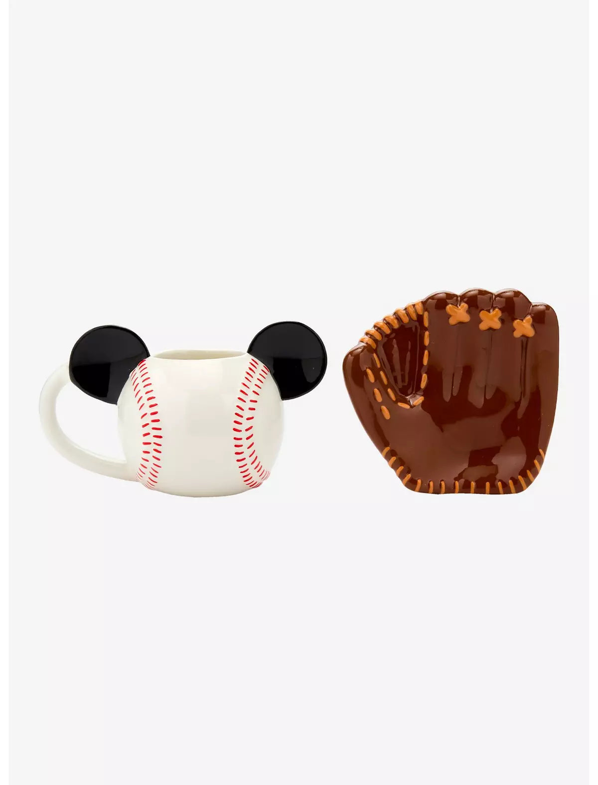Mickey Mouse Taza Pelota Baseball Con Plato