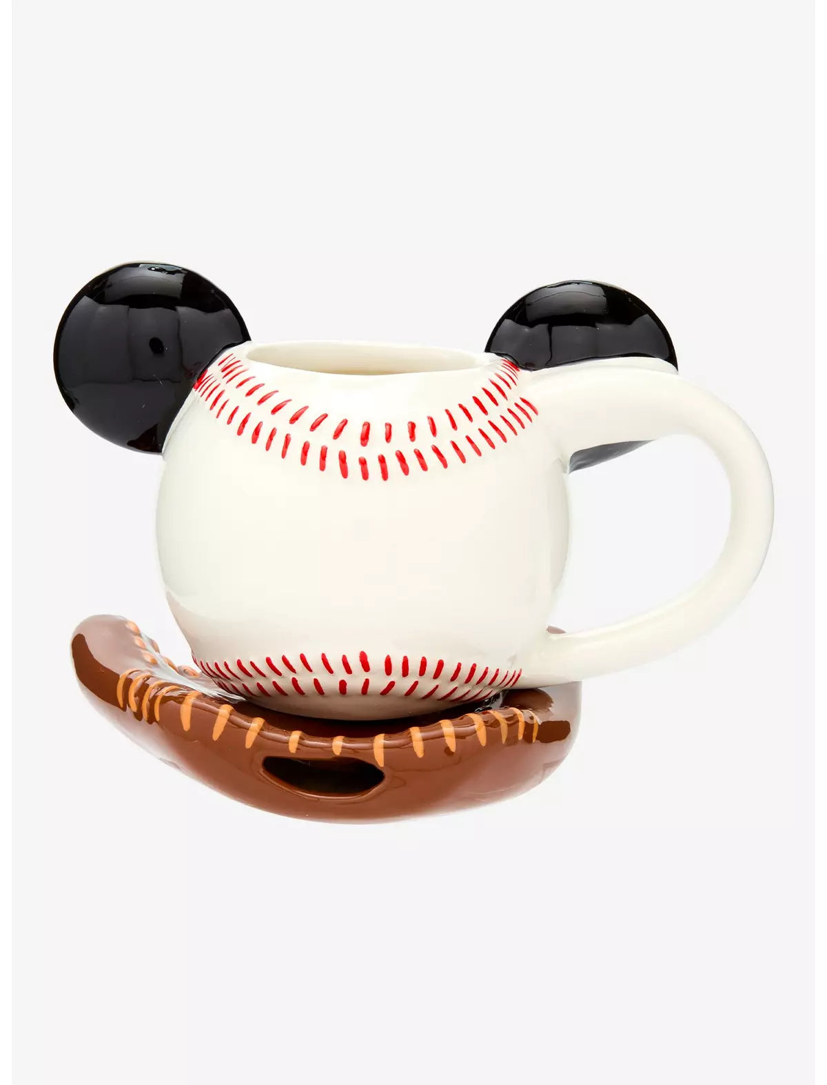 Mickey Mouse Taza Pelota Baseball Con Plato