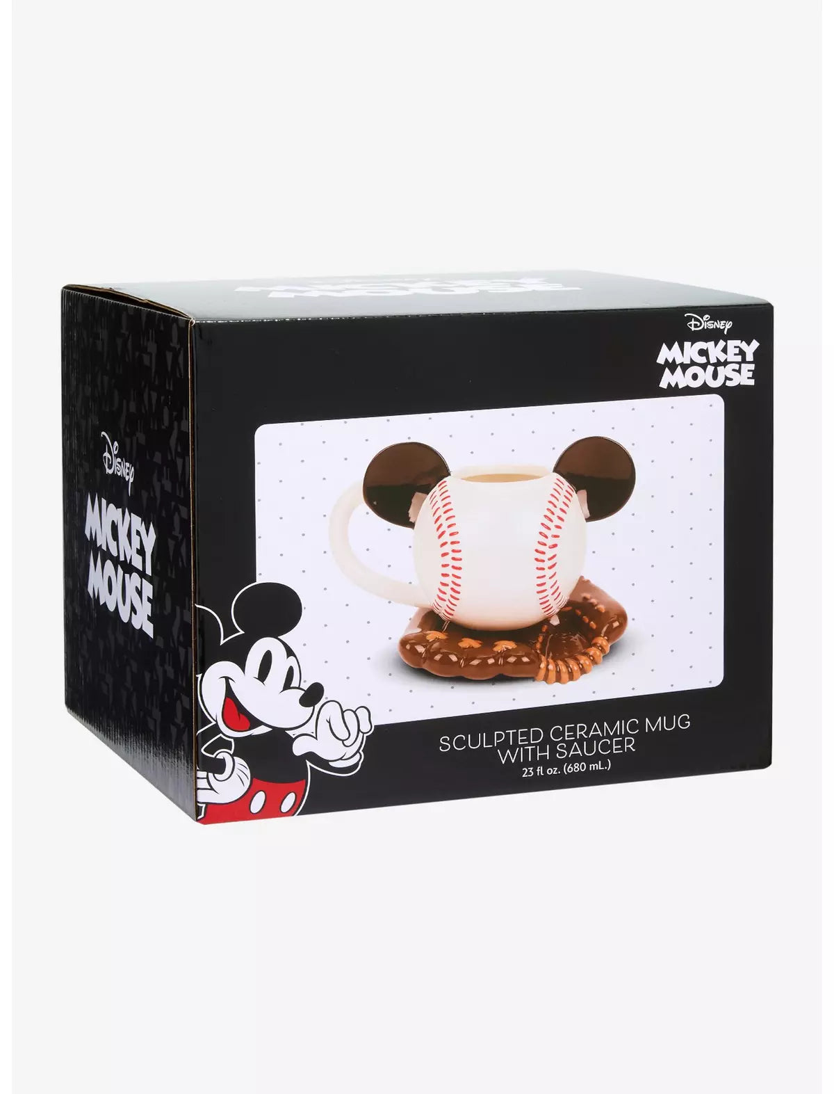 Mickey Mouse Taza Pelota Baseball Con Plato