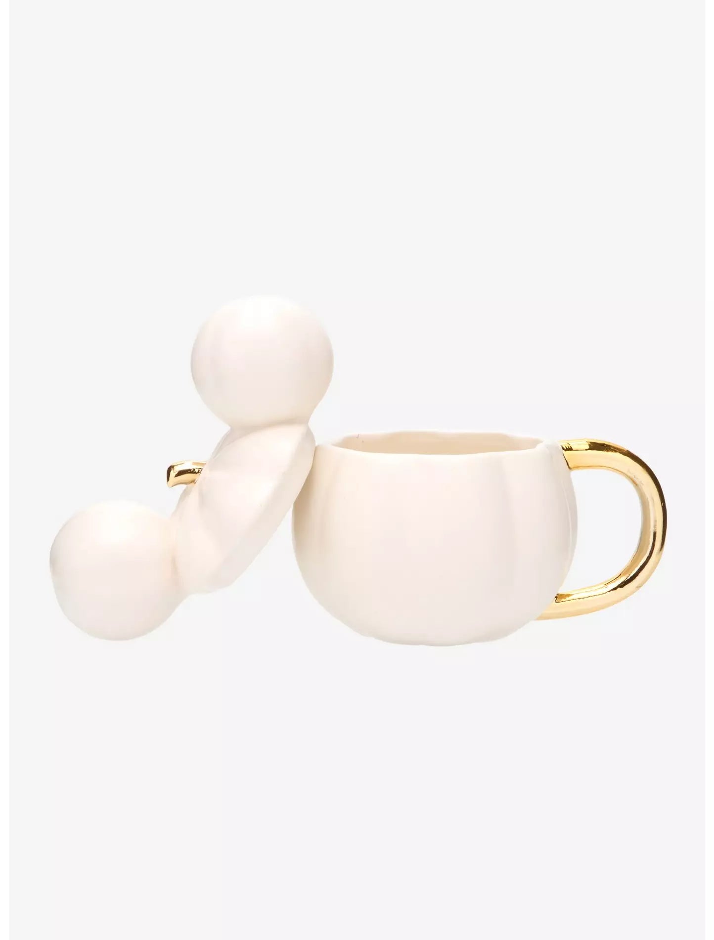 Mickey Mouse Taza Calabaza blanca con tapa Disney Pumpkin