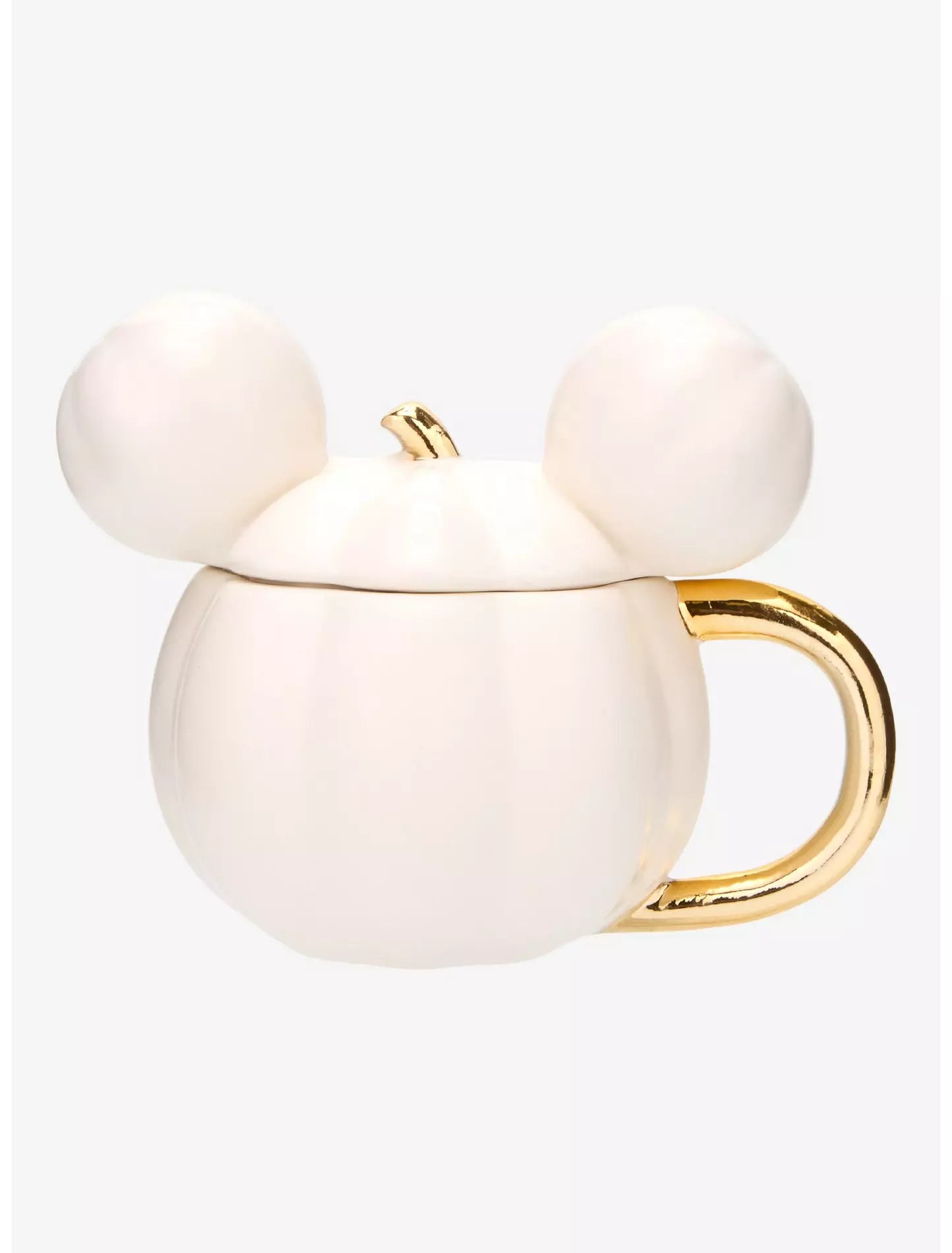 Mickey Mouse Taza Calabaza blanca con tapa Disney Pumpkin