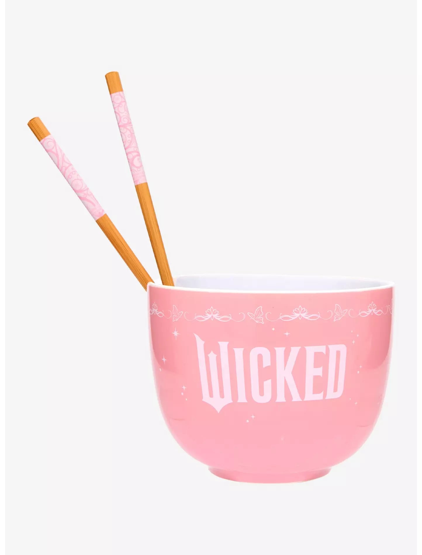 Tazón de ramen Wicked Glinda So Popular con palillos