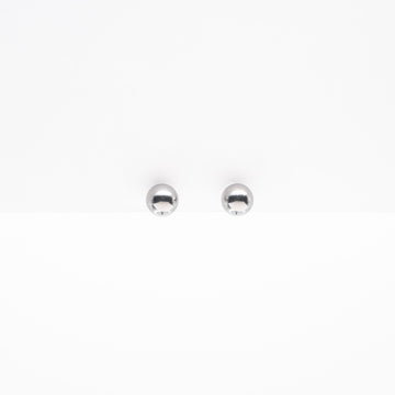 Aretes Minimalistas Plateados Mediano