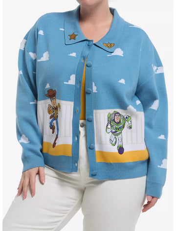 Disney Pixar Toy Story Woody & Buzz SueterCardigan