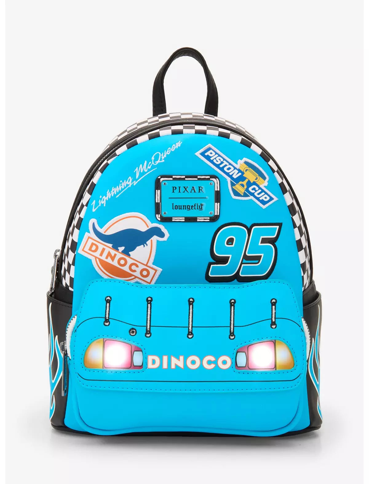 Disney Pixar Cars Lightning McQueen Dinoco Light-Up Mochila Con Luz