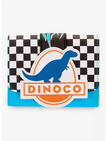 Disney Pixar Cars Lightning McQueen Dinoco Checkered Cartera